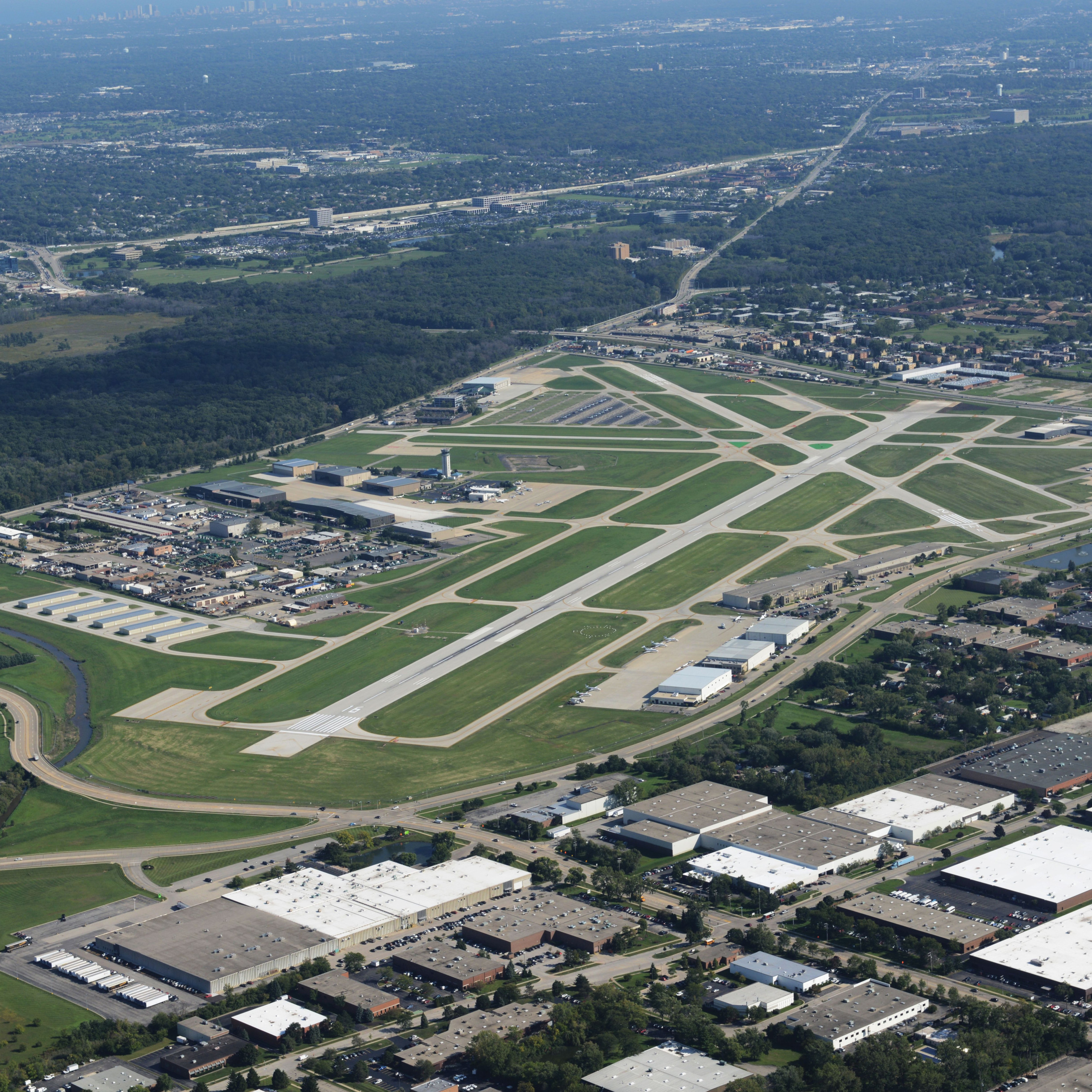 chicago executive airport aerial